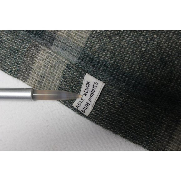 West Wool men's vintage plaid wool short sleeve button front shirt XL - Picture 13 of 13